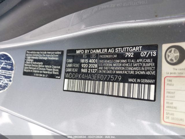 WDDPK4HA3EF077579 Mercedes-Benz SLK 250