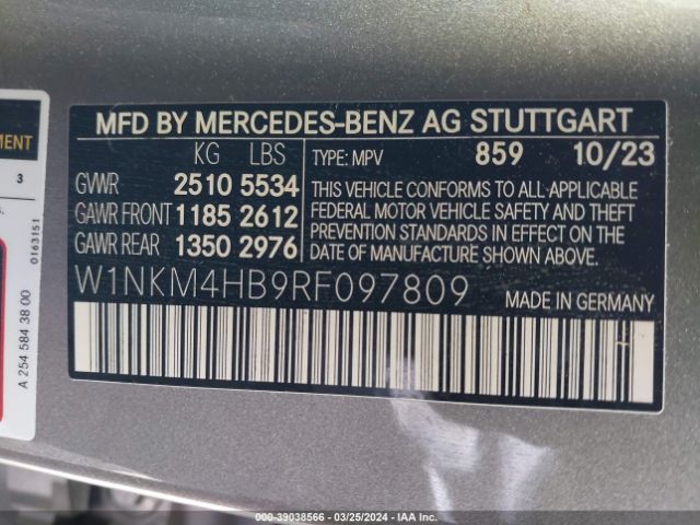 W1NKM4HB9RF097809 Mercedes-Benz Glc 300 4matic Suv