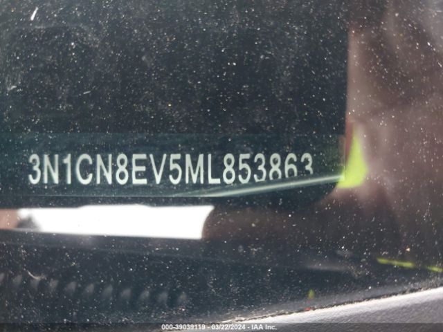3N1CN8EV5ML853863 Nissan Versa Sv Xtronic Cvt