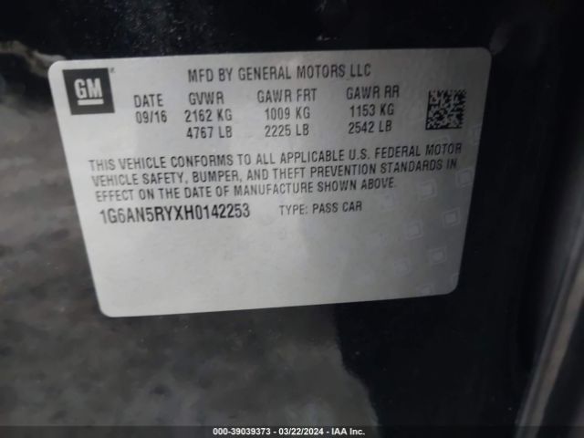 1G6AN5RYXH0142253 Cadillac ATS-V