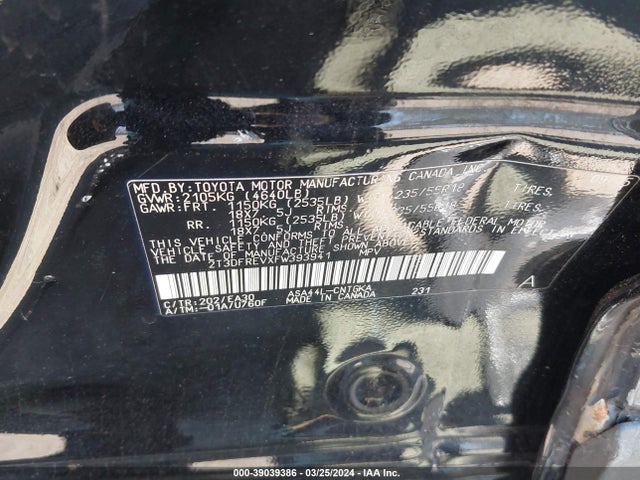 Toyota Rav4 Limited 2015 2T3DFREVXFW393941 Image 9