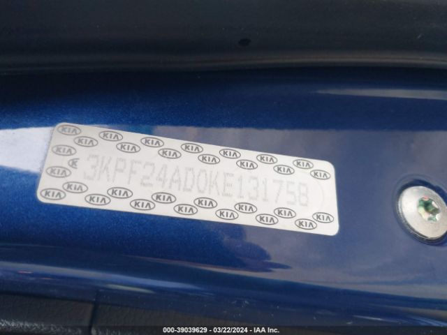 3KPF24AD0KE131758 KIA Forte Lxs