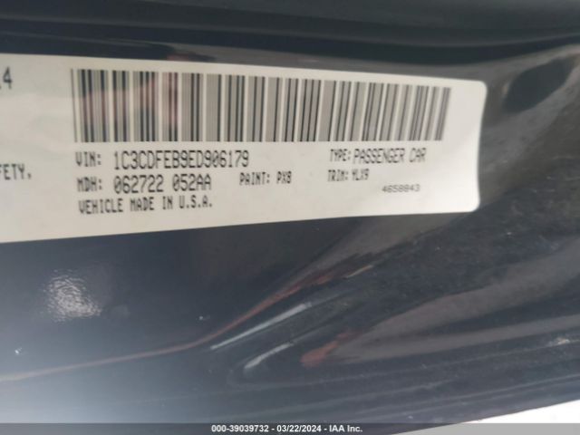 1C3CDFEB9ED906179 Dodge DART GT