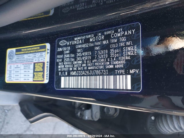 Hyundai Tucson Value 2018 KM8J33A26JU786731 Image 9