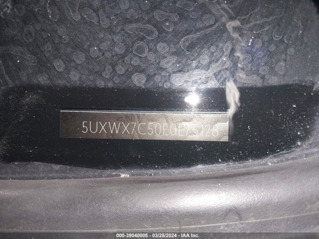 5UXWX7C50E0E75128 BMW X3 Xdrive35i
