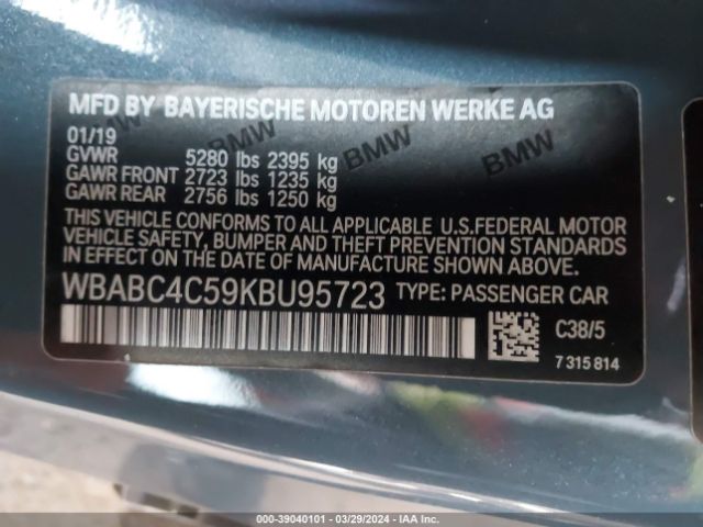 WBABC4C59KBU95723 BMW M850i Xdrive