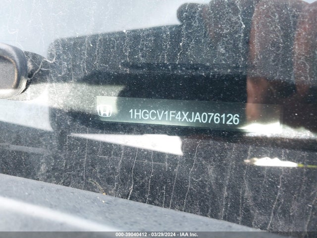 Honda ACCORD EX 2018 1HGCV1F4XJA076126 Image 9