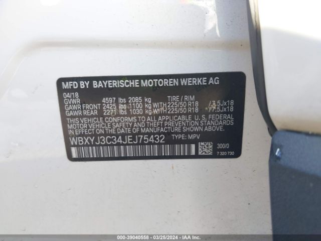 WBXYJ3C34JEJ75432 BMW X2 Sdrive28i