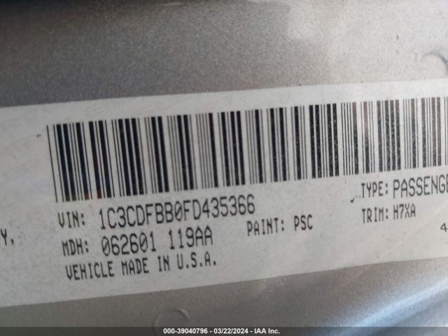 1C3CDFBB0FD435366 Dodge DART SXT