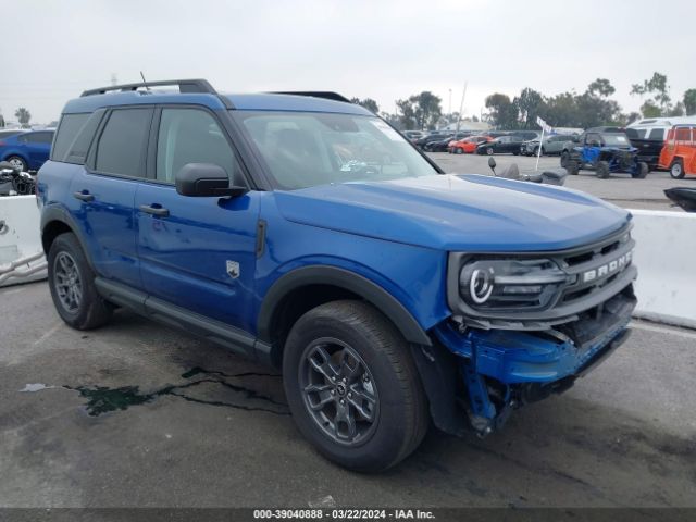 Auction sale of the 2023 Ford Bronco Sport Big Bend, vin: 3FMCR9B62PRD46811, lot number: 39040888