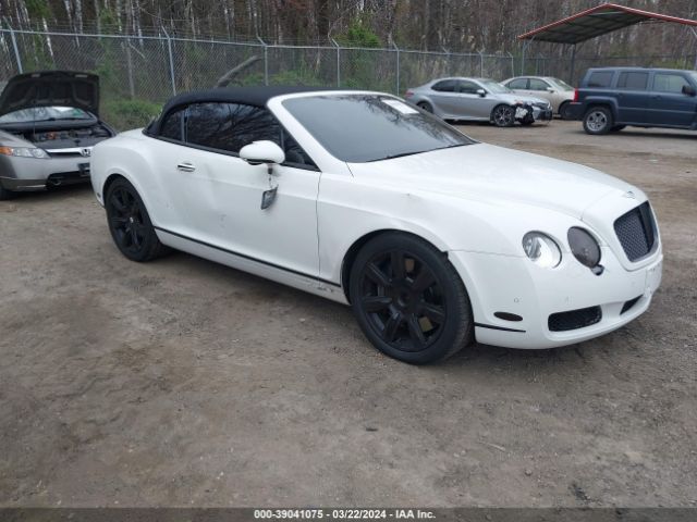Auction sale of the 2008 Bentley Continental Gtc, vin: SCBDR33W08C054825, lot number: 39041075