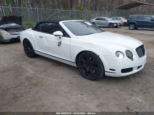 Продажа на аукционе авто 2008 Bentley Continental Gtc, vin: SCBDR33W08C054825, номер лота: 39041075