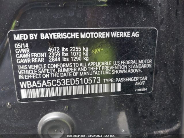 WBA5A5C53ED510573 BMW 528I