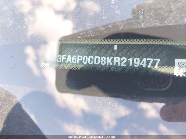 Ford FUSION SEL 2019 3FA6P0CD8KR219477 Image 9