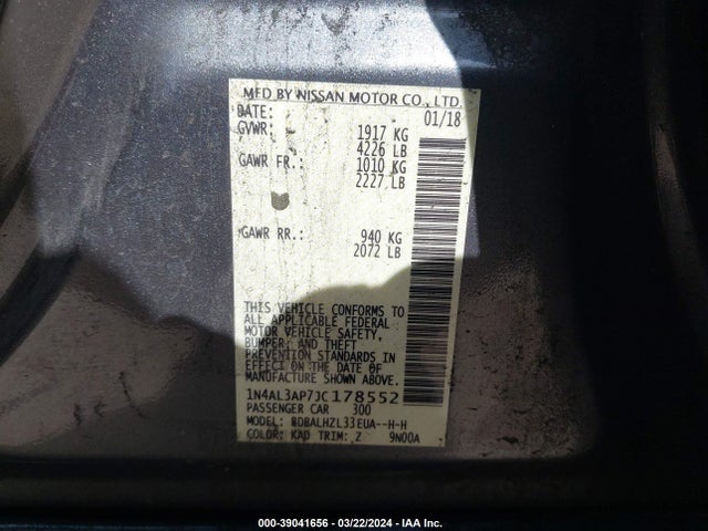 Nissan Altima 2018 1N4AL3AP7JC178552 Image 24