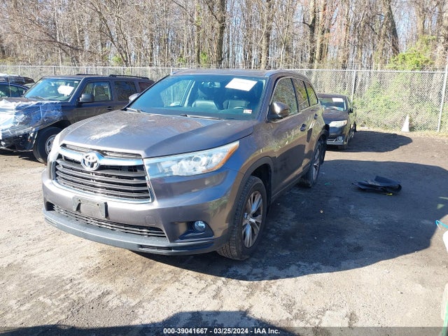 Toyota Highlander Xle V6 2015 5TDJKRFH4FS092994 Image 2