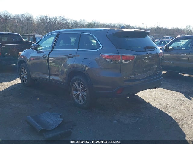 Toyota Highlander Xle V6 2015 5TDJKRFH4FS092994 Image 3