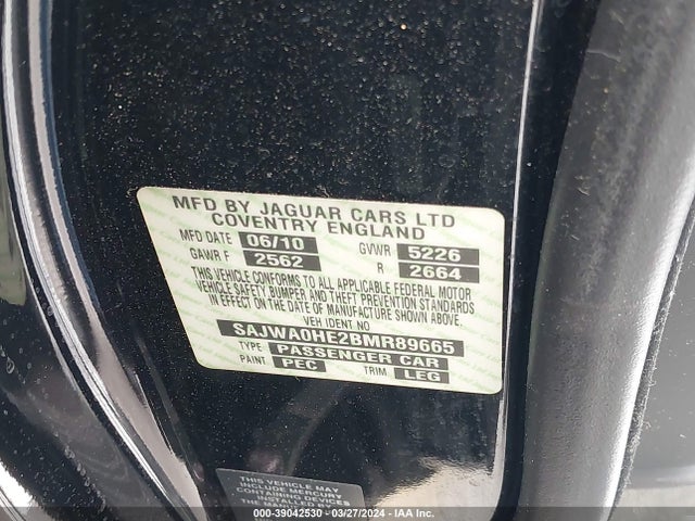 2011 JAGUAR XF SAJWA0HE2BMR89665 Photo 8