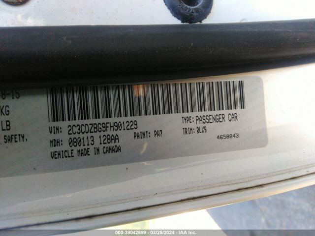 2C3CDZBG9FH901229 Dodge Challenger Sxt Plus