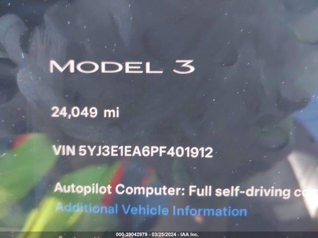 Tesla Model 3 Rear-wheel Drive 2023 5YJ3E1EA6PF401912 Image 13