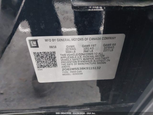 2G61M5S38K9115132 Cadillac XTS LUXURY