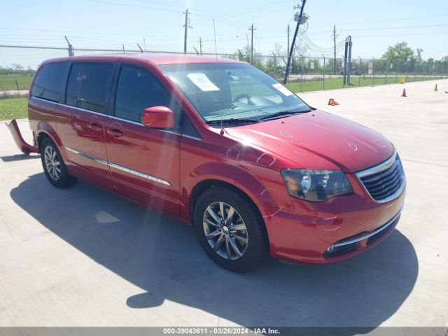 2016 Chrysler Town & Country S მანქანა იყიდება აუქციონზე, vin: 2C4RC1HG2GR199963, აუქციონის ნომერი: 39043611