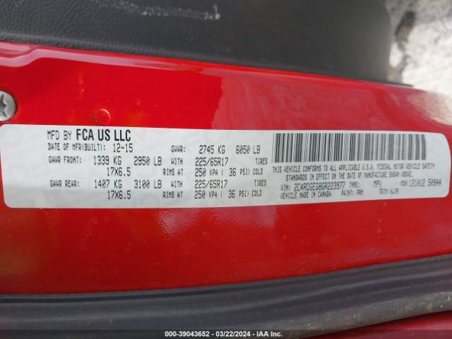 2016 DODGE GRAND CARAVAN 2C4RDGEG8GR223977 Photo 8