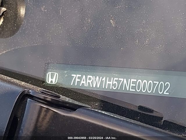 7FARW1H57NE000702 Honda Cr-v 2wd Ex