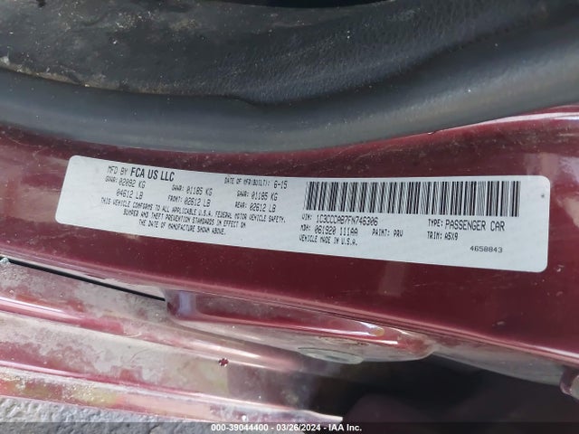 1C3CCCAB7FN746306 Chrysler 200 Limited
