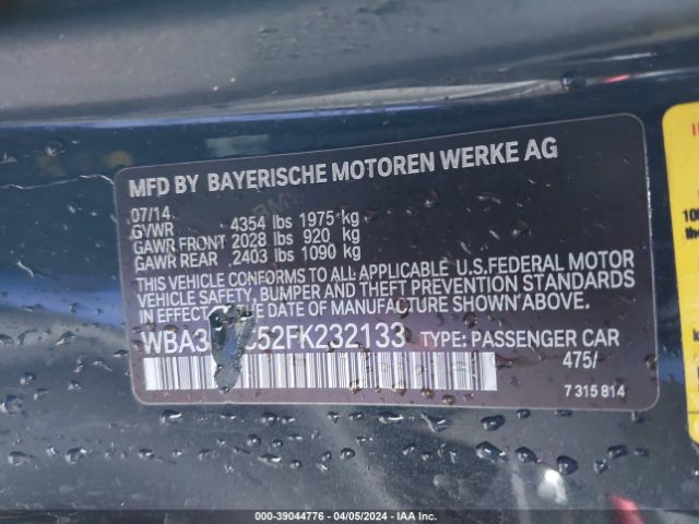 WBA3N3C52FK232133 BMW 428i
