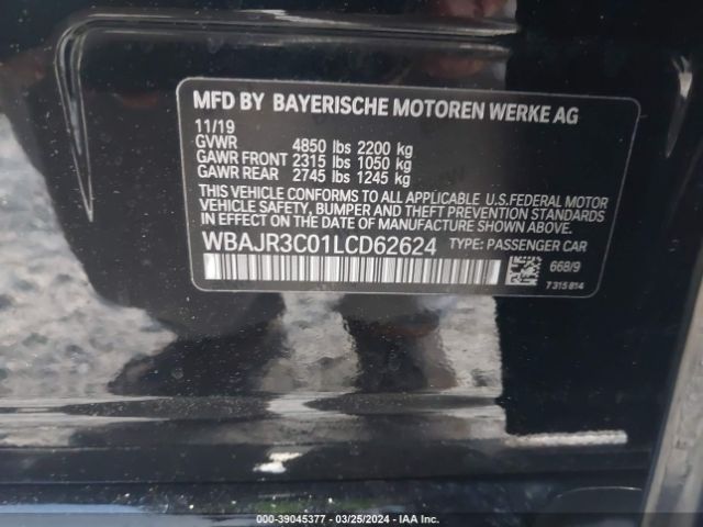 WBAJR3C01LCD62624 BMW 530 I