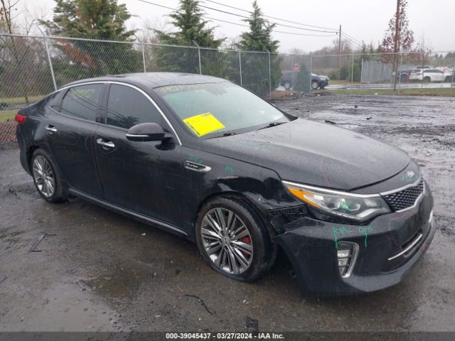 2018 Kia Optima Sx Turbo მანქანა იყიდება აუქციონზე, vin: 5XXGV4L28JG228137, აუქციონის ნომერი: 39045437