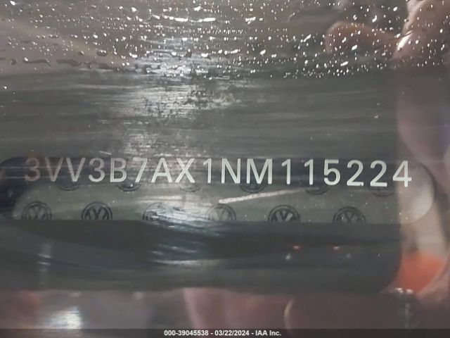 3VV3B7AX1NM115224 Volkswagen Tiguan 2.0t Se