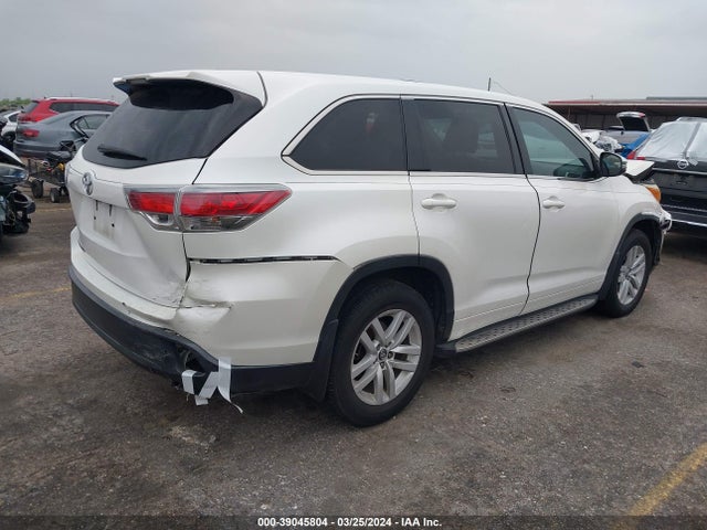 Toyota Highlander Le 2016 5TDZARFH6GS020850 Image 4