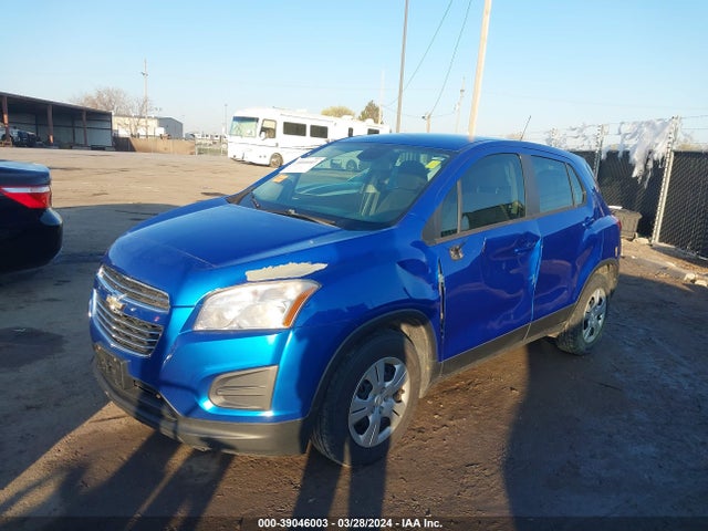 Chevrolet Trax 1ls 2015 KL7CJKSB9FB196714 Image 2