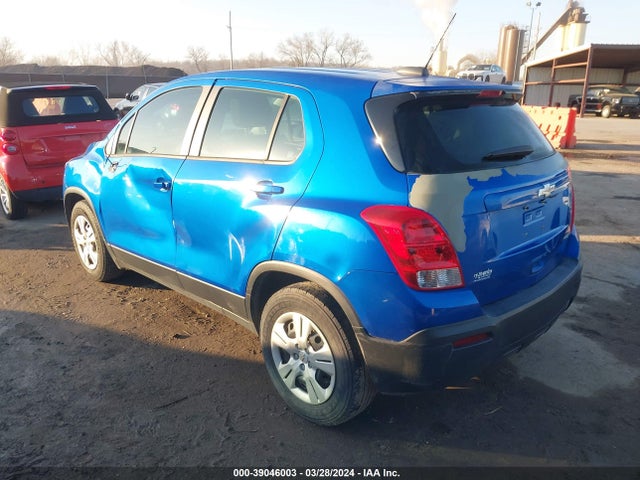 Chevrolet Trax 1ls 2015 KL7CJKSB9FB196714 Image 3