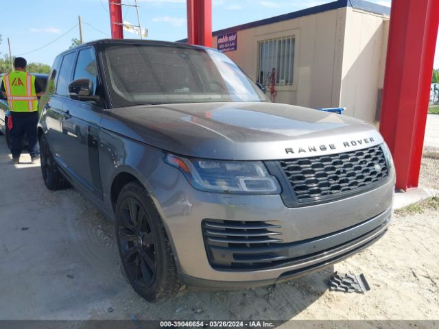 2019 Land Rover Range Rover 3.0l V6 Supercharged Hse მანქანა იყიდება აუქციონზე, vin: SALGS2SVXKA554262, აუქციონის ნომერი: 39046654