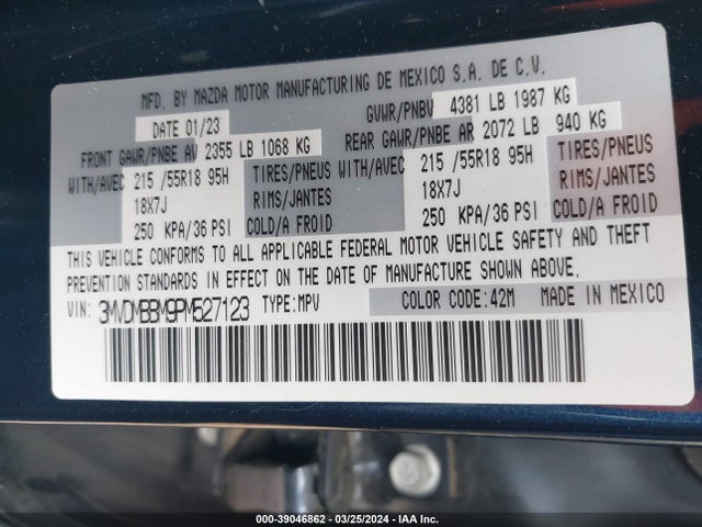 Mazda Cx-30 2.5 S Select 2023 3MVDMBBM9PM527123 Image 9
