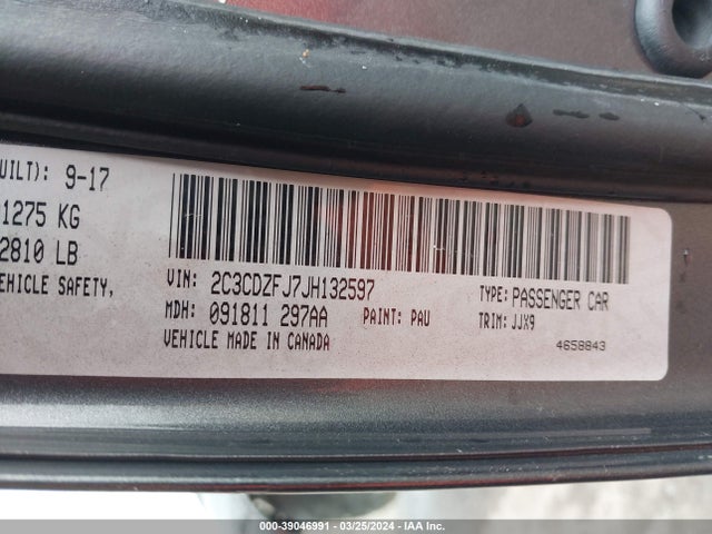 Dodge Challenger R/t 392 2018 2C3CDZFJ7JH132597 Image 9