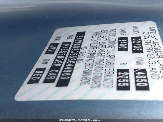 2005 JAGUAR XJ SAJWA82C55SG44963 Photo 8