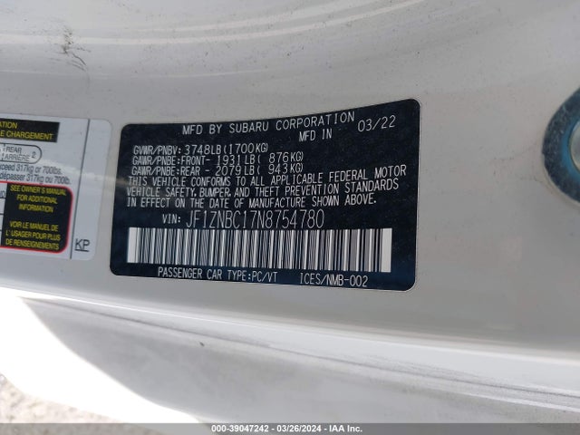 Toyota GR86 2022 JF1ZNBC17N8754780 Image 9