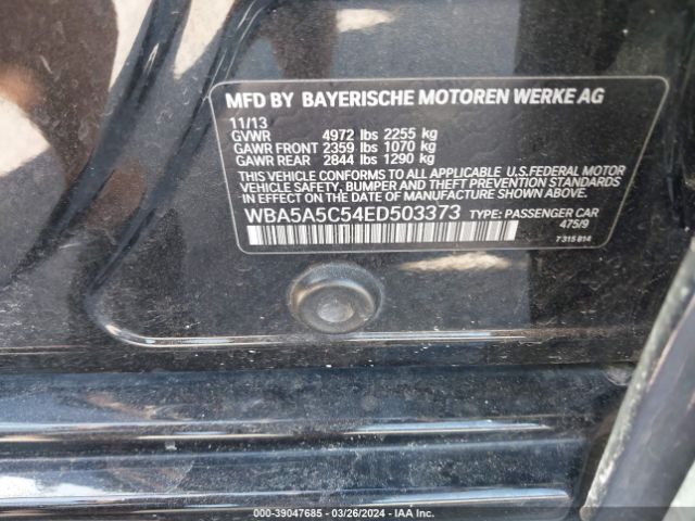 WBA5A5C54ED503373 BMW 528I