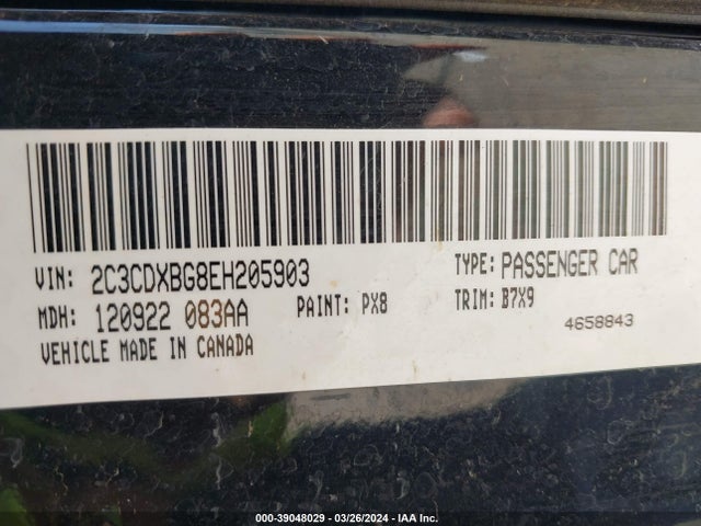 Dodge Charger Se 2014 2C3CDXBG8EH205903 Image 9