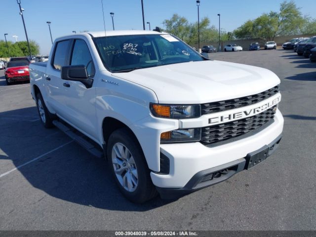 Auction sale of the 2021 Chevrolet Silverado 1500 2wd  Short Bed Custom, vin: 3GCPWBEK7MG443847, lot number: 39048039