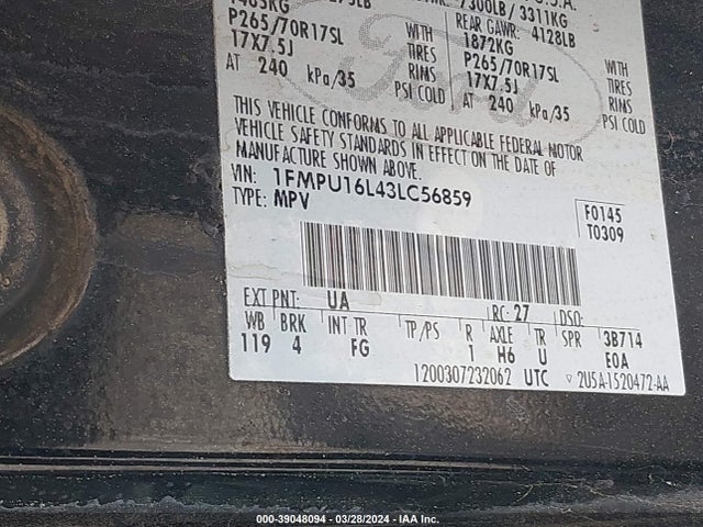 2003 FORD EXPEDITION 1FMPU16L43LC56859 Photo 8