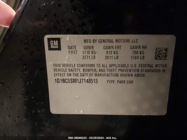 Chevrolet Cruze Ls Auto 2018 1G1BC5SM1J7148513 Image 9