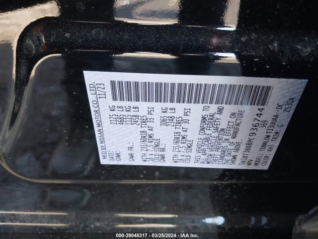 Nissan Rogue Sv Intelligent Awd 2023 5N1BT3BB8PC936744 Image 9