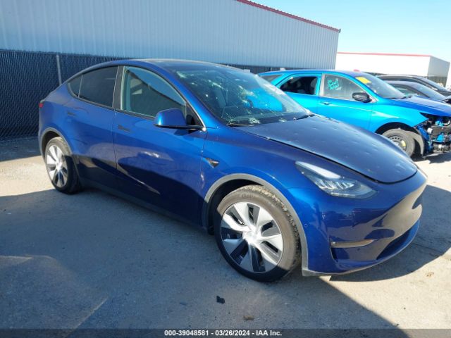 2021 Tesla Model Y Long Range Dual Motor All-wheel Drive მანქანა იყიდება აუქციონზე, vin: 5YJYGDEE4MF196719, აუქციონის ნომერი: 39048581