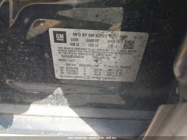 KL4CJASB3JB585249 Buick Encore Preferred