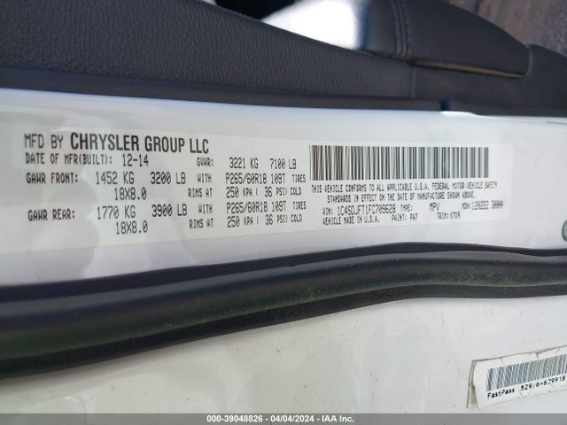 Dodge Durango Special Service 2015 1C4SDJFT1FC709628 Image 9